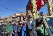 مراسم تشییع پیکر مطهر هشت شهید گمنام در اراک و دفن در مدرسه علمیه خاتم الانبیاء اراک